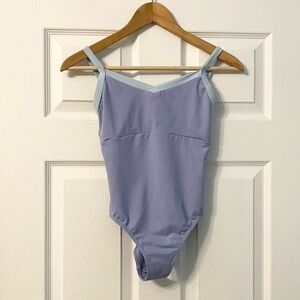 Sansha Adult Ballet Leotard 
 Periwinkle and light blue